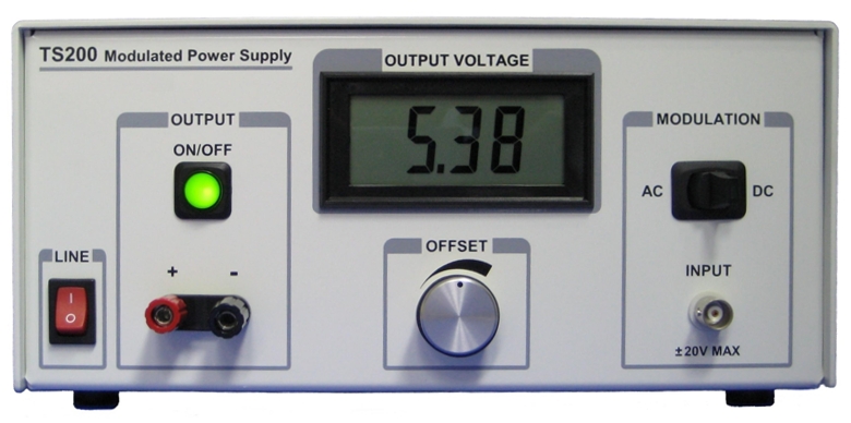 ... battery for easy charger testing using the TS200 modulated power