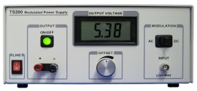 TS200 modulated battery simulator power supply can emulate battery-cell voltage and simulate supply noise.