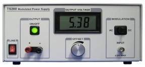 Simulating a battery for easy charger testing using the TS200 modulated power supply.