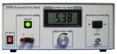  TS200 Modulated Power Supply and amplifier driver descriptions, specs, and application information page.