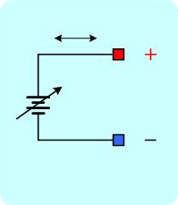 Battery simulator equivalent circuit model. It can sink and source current like a real battery.